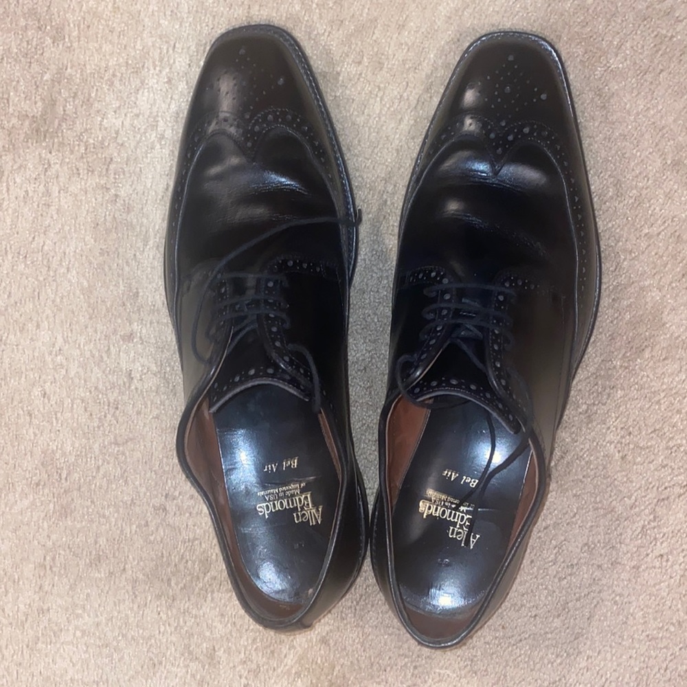 Allen Edmonds black Bel Air dress shoes 12e